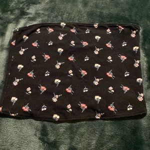 Flowered Bandeau Top
